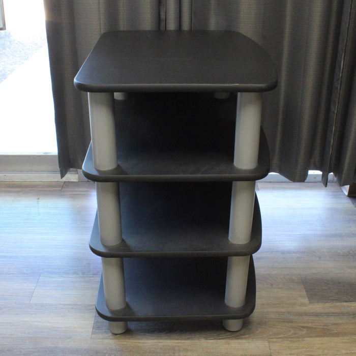Electronics Audio Video Rack Assembled 4-Shelf Shelving Unit-shelving-SpenCertified-vintage-refurbished-electronics