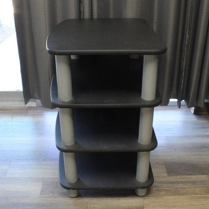 Electronics Audio Video Rack Assembled 4-Shelf Shelving Unit-shelving-SpenCertified-vintage-refurbished-electronics