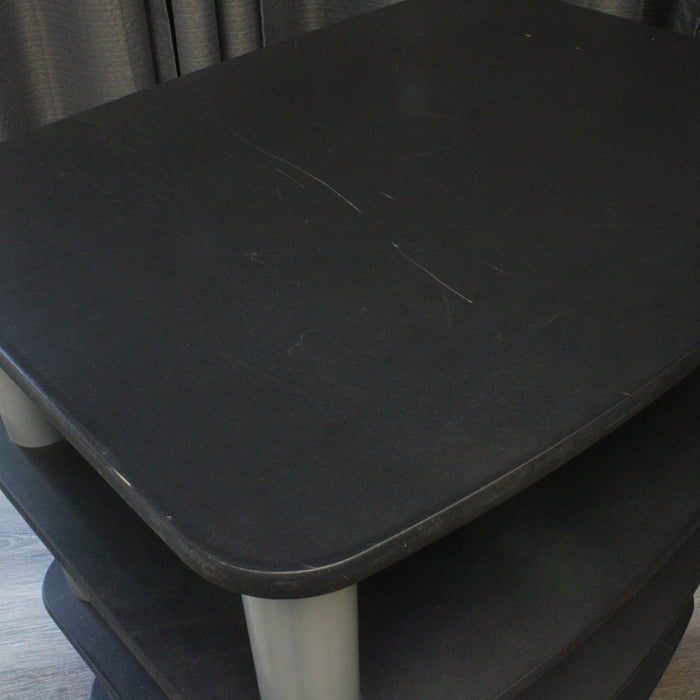 Electronics Audio Video Rack Assembled 4-Shelf Shelving Unit-shelving-SpenCertified-vintage-refurbished-electronics