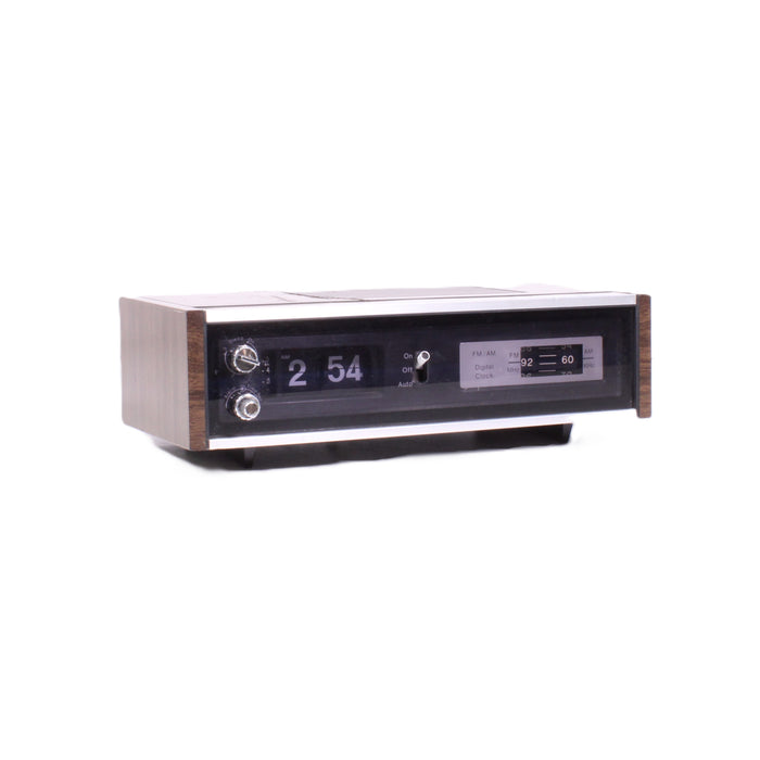 Electrophonic DCR-1210 AM/FM Digital Flip Clock Radio Woodgrain Vintage Alarm Clock-Radios-SpenCertified-vintage-refurbished-electronics