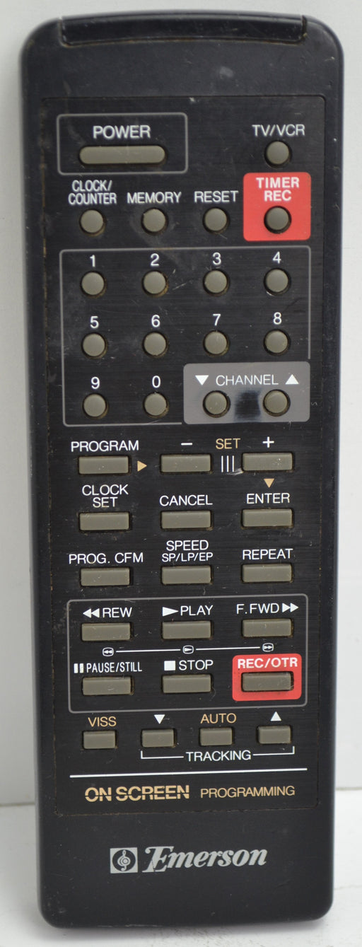 Emerson 076G055010 VCR/VHS Player and TV Remote Control for Models VCR3000 and VCR1795S-Remote-SpenCertified-refurbished-vintage-electonics