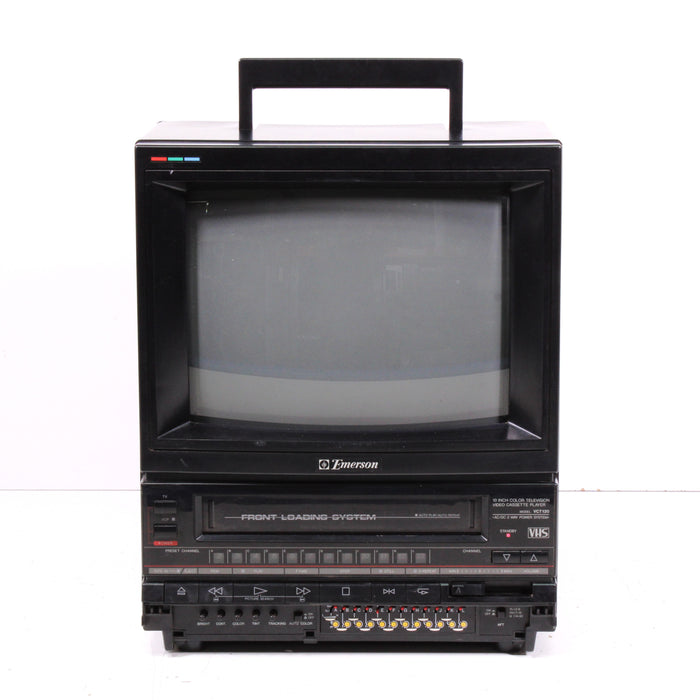 Emerson VCT120 10" Retro Portable Gamer Color TV Television and VCR (1989)-Televisions-SpenCertified-vintage-refurbished-electronics