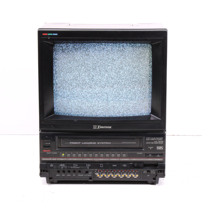 Emerson VCT120 10" Retro Portable Gamer Color TV Television and VCR (1989)-Televisions-SpenCertified-vintage-refurbished-electronics