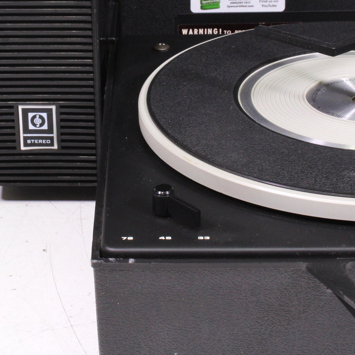 Emerson Wildcat DS-50 Portable 3-Speed Record Player with Built-In Speakers-Turntables & Record Players-SpenCertified-vintage-refurbished-electronics