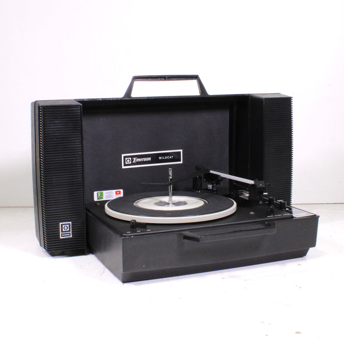 Emerson Wildcat DS-50 Portable 3-Speed Record Player with Built-In Speakers-Turntables & Record Players-SpenCertified-vintage-refurbished-electronics