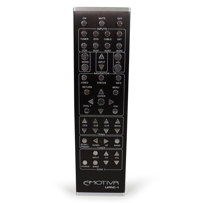 Emotiva UMC-1 Remote Control for Processor Model UMC-1-Remote-SpenCertified-refurbished-vintage-electonics