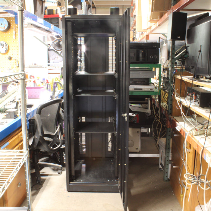 Encore Steel Component Enclosed Frame Rack Shelf with Heavy Duty Custers-shelving-SpenCertified-vintage-refurbished-electronics