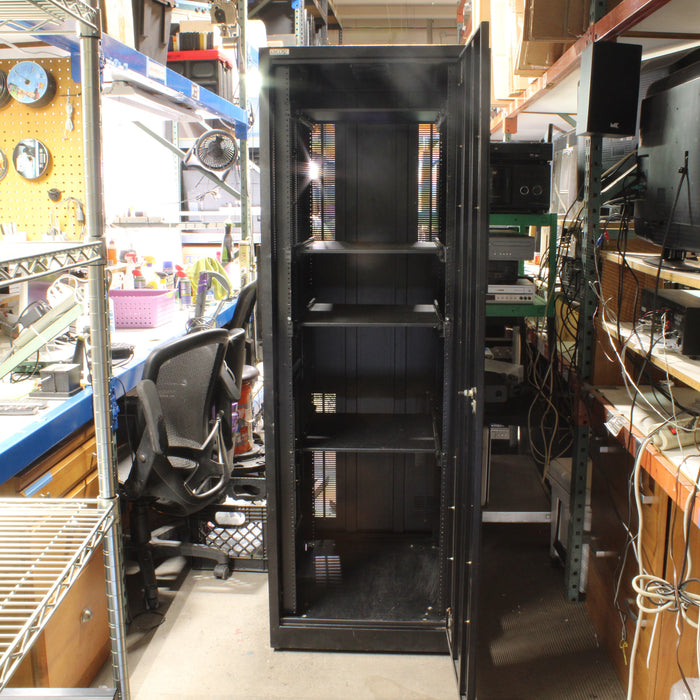 Encore Steel Component Enclosed Frame Rack Shelf with Heavy Duty Custers-shelving-SpenCertified-vintage-refurbished-electronics