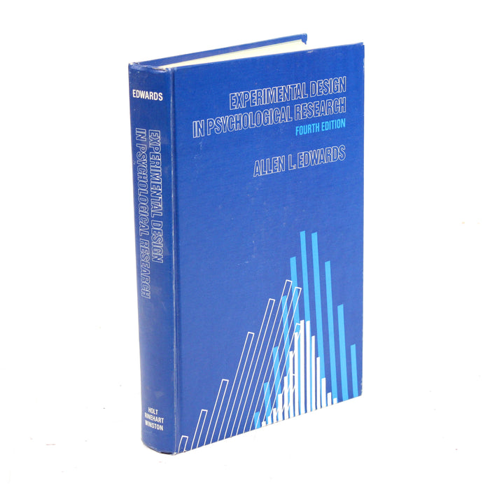 Experimental Design in Psychological Research (Fourth Edition) by Allen L. Edwards Hardcover Book (1960)-Books-SpenCertified-vintage-refurbished-electronics