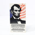 Famous Statements, Speeches, & Stories of Abraham Lincoln Edited by Hawkins Paperback Book (1981)