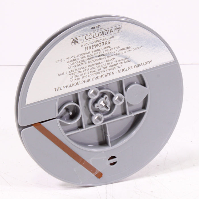 Fireworks – Eugene Ormandy Conducts The Philadelphia Orchestra – Reel to Reel Tape 7" 1/4" 7½ IPS Columbia Stereo Tape-Reel-to-Reel Tape-SpenCertified-vintage-refurbished-electronics