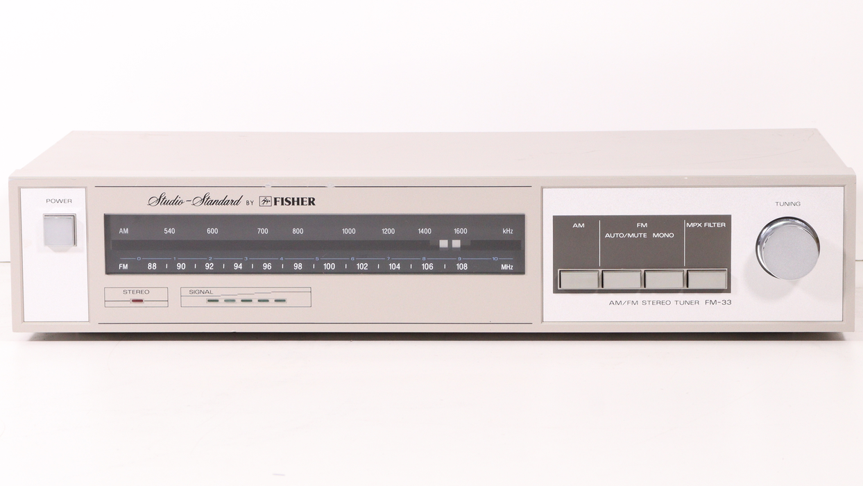 FISHER Stereo Tuner FM-33/Stereo Amplifier CA-33-Stereo Systems-SpenCertified-vintage-refurbished-electronics