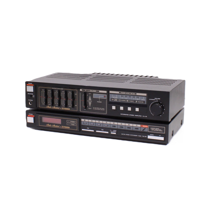 Fisher CA-39 Integrated Amplifier & FM-39 AM/FM Synthesizer Tuner 50WPC 5-Band EQ-Audio Amplifiers-SpenCertified-vintage-refurbished-electronics