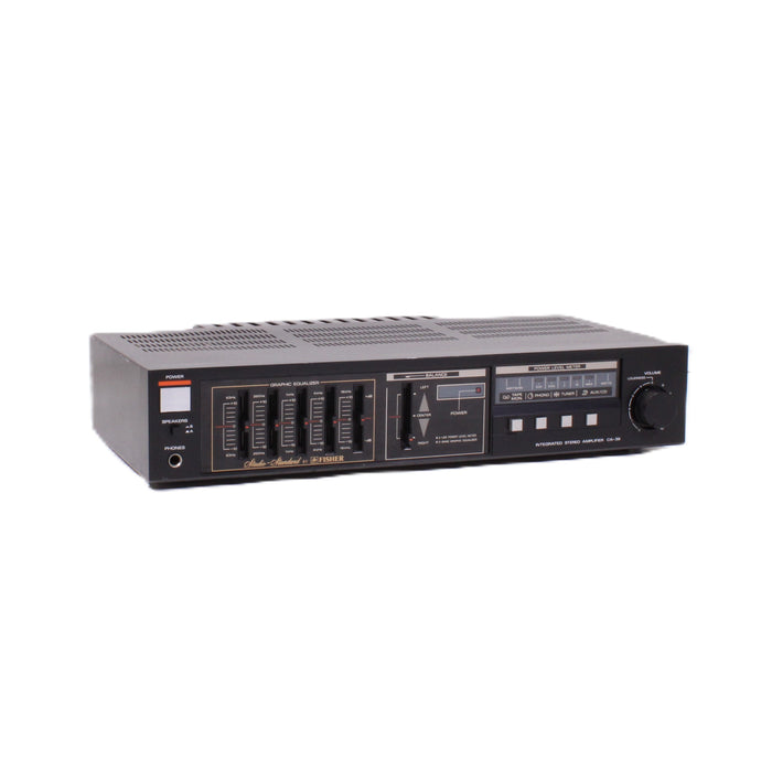 Fisher CA-39 Integrated Amplifier & FM-39 AM/FM Synthesizer Tuner 50WPC 5-Band EQ-Audio Amplifiers-SpenCertified-vintage-refurbished-electronics