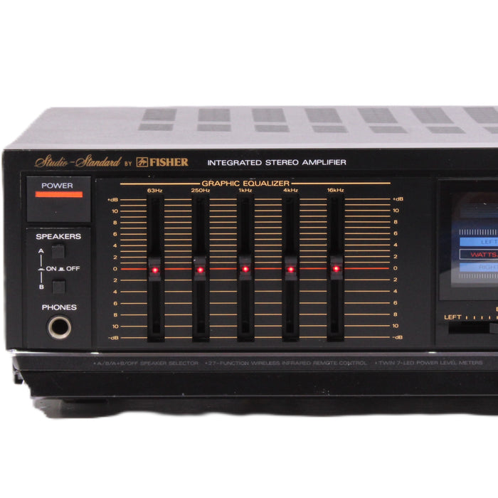 Fisher CA-854 Stereo Integrated Amplifier 100WPC Graphic Equalizer Phono-Integrated Amplifiers-SpenCertified-vintage-refurbished-electronics