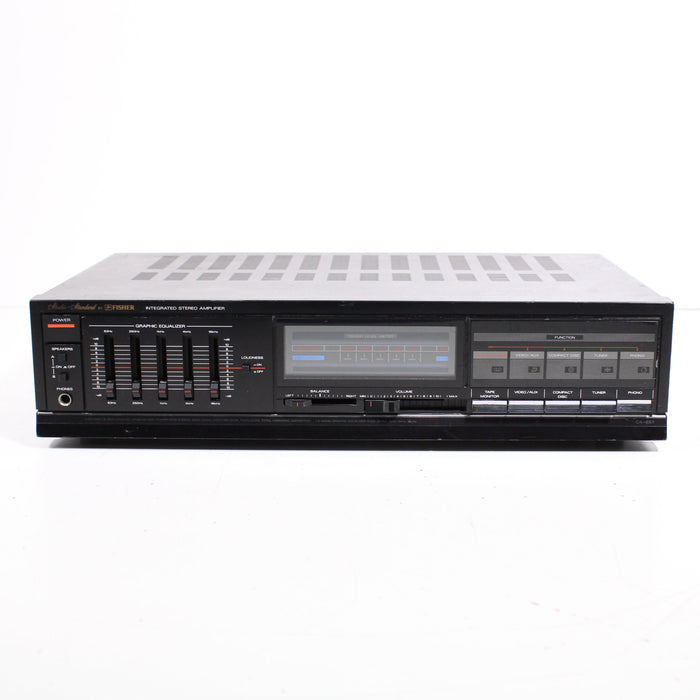 Fisher CA-857 Integrated Stereo Amplifier with 5-Band Graphic Equalizer-Integrated Amplifiers-SpenCertified-vintage-refurbished-electronics