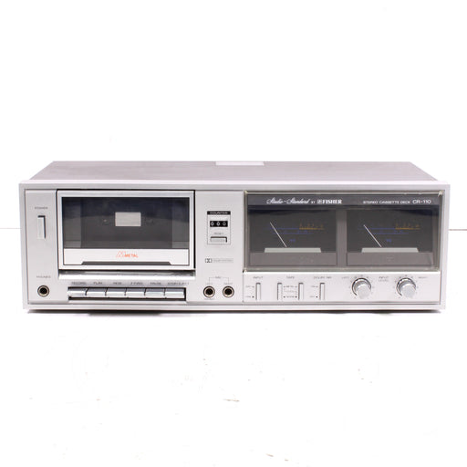 Fisher CR-110 Studio Standard Stereo Cassette Deck Silver-Cassette Players & Recorders-SpenCertified-vintage-refurbished-electronics