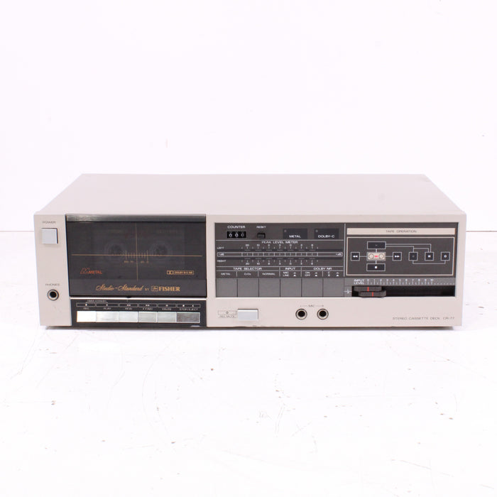 Fisher CR-77 Stereo Cassette Deck (1978–1980)-Cassette Players & Recorders-SpenCertified-vintage-refurbished-electronics