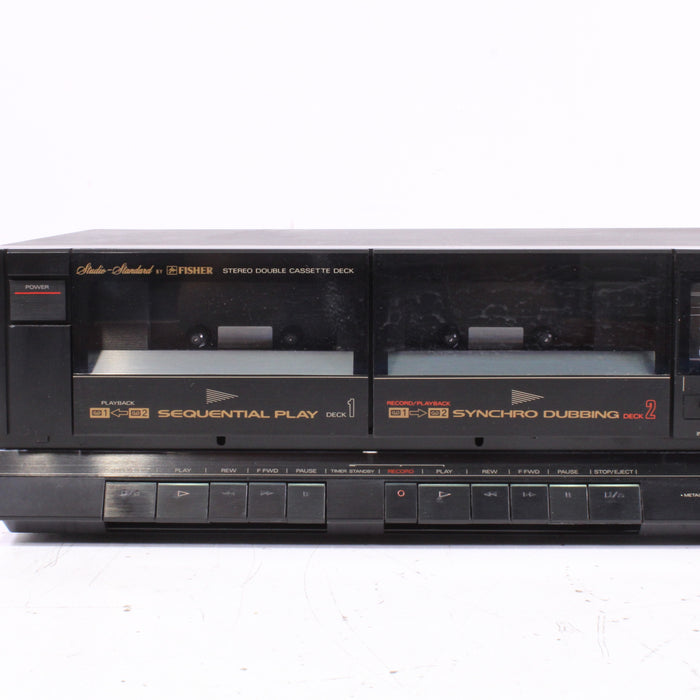 Fisher CR-W883 Synchro Dubbing Dual Stereo Cassette Deck-Cassette Players & Recorders-SpenCertified-vintage-refurbished-electronics