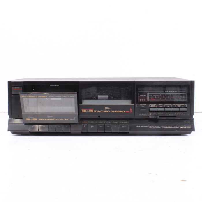 Fisher CR-W883 Synchro Dubbing Dual Stereo Cassette Deck-Cassette Players & Recorders-SpenCertified-vintage-refurbished-electronics