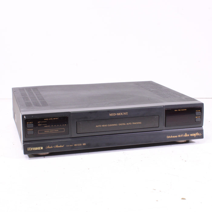 Fisher FVH4907 4-Head Hi-Fi Mid-Mount VHS VCR Player/Recorder-VCRs-SpenCertified-vintage-refurbished-electronics