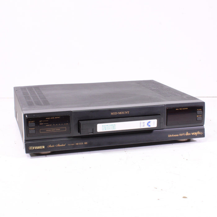 Fisher FVH4907 4-Head Hi-Fi Mid-Mount VHS VCR Player/Recorder-VCRs-SpenCertified-vintage-refurbished-electronics