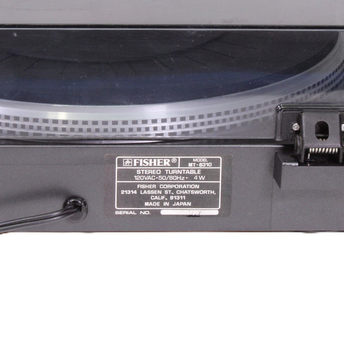 Fisher MT-6310 Belt Drive Turntable Record Player (1979)-Turntables & Record Players-SpenCertified-vintage-refurbished-electronics