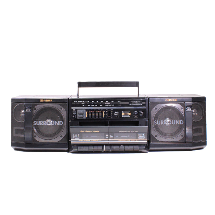 Fisher PH-W803 Surround Sound Boombox Dual Cassette Stereo System Portable Radio-Cassette Players & Recorders-SpenCertified-vintage-refurbished-electronics