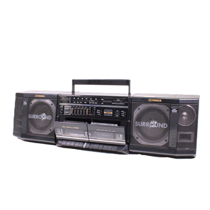 Fisher PH-W803 Surround Sound Boombox Dual Cassette Stereo System Portable Radio-Cassette Players & Recorders-SpenCertified-vintage-refurbished-electronics