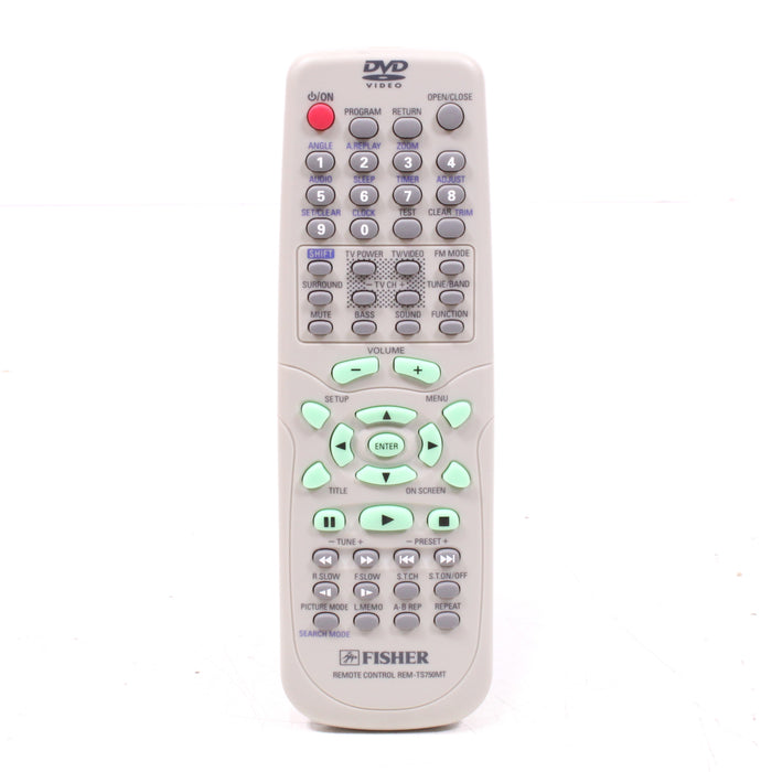 Fisher REM-TS750MT Remote Control for DVD Player DCS-TS750 and More-Remote Controls-SpenCertified-vintage-refurbished-electronics