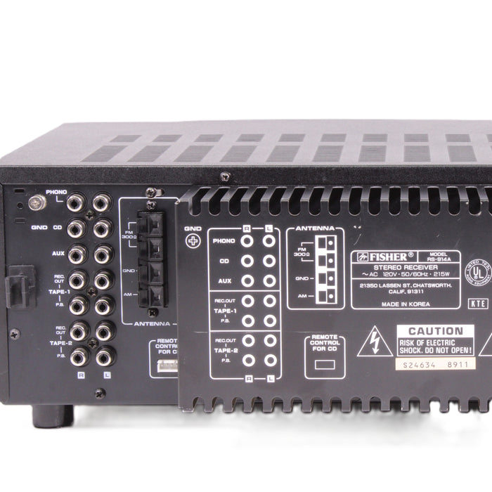 Fisher RS-914A Studio Standard AM/FM Stereo Receiver Graphic EQ Phono-Audio Receivers-SpenCertified-vintage-refurbished-electronics