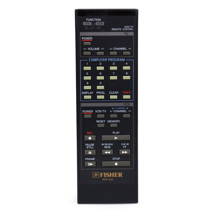 Fisher RVR-950 VCR / TV Remote Control Unit for FV-H950-Remote-SpenCertified-refurbished-vintage-electonics