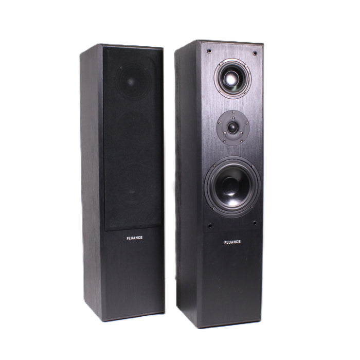 Fluance AVHTB 3-Way Bass Reflex Tower Speaker Pair Home Theater Speakers-Speakers-SpenCertified-vintage-refurbished-electronics