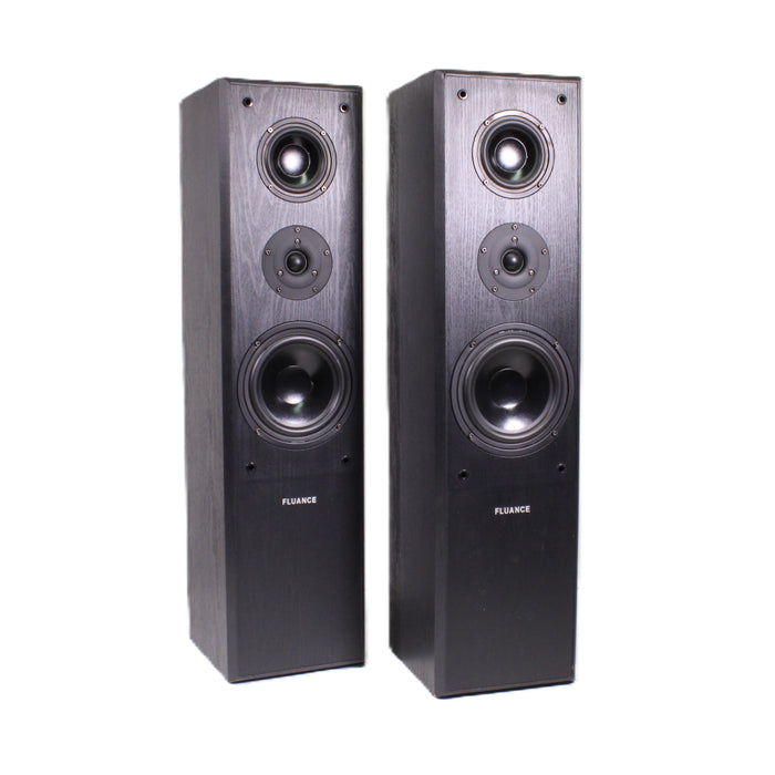 Fluance AVHTB 3-Way Bass Reflex Tower Speaker Pair Home Theater Speakers-Speakers-SpenCertified-vintage-refurbished-electronics