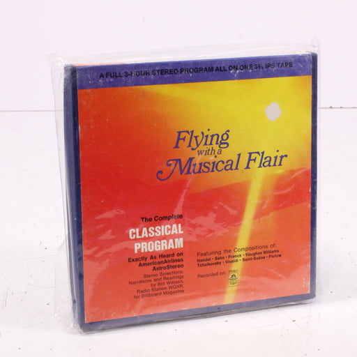 Flying with a Musical Flair – The Complete Classical Program Reel to Reel Tape 7" 1/4" 7½ IPS Airline Classical In-Flight Music Compilation-Reel-to-Reel Tape-SpenCertified-vintage-refurbished-electronics