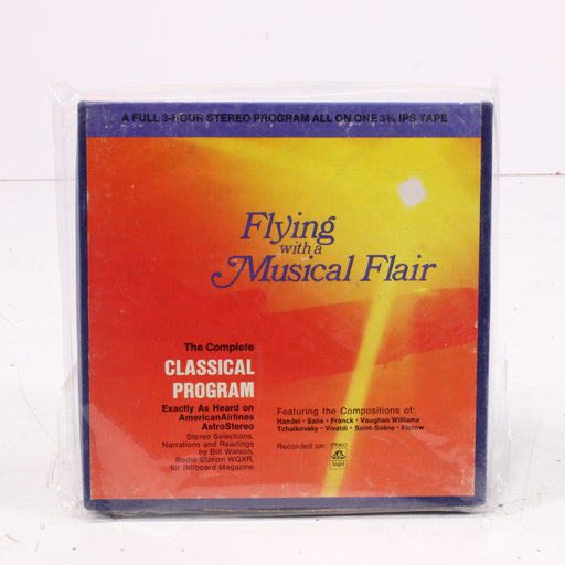 Flying with a Musical Flair – The Complete Classical Program Reel to Reel Tape 7" 1/4" 7½ IPS Airline Classical In-Flight Music Compilation-Reel-to-Reel Tape-SpenCertified-vintage-refurbished-electronics