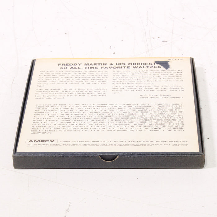 Freddy Martin 53 All-Time Favorite Waltzes Reel to Reel Tape 7" 1/4" 3¾ IPS Double Play Stereo Vintage Ballroom Music-Reel-to-Reel Tape-SpenCertified-vintage-refurbished-electronics