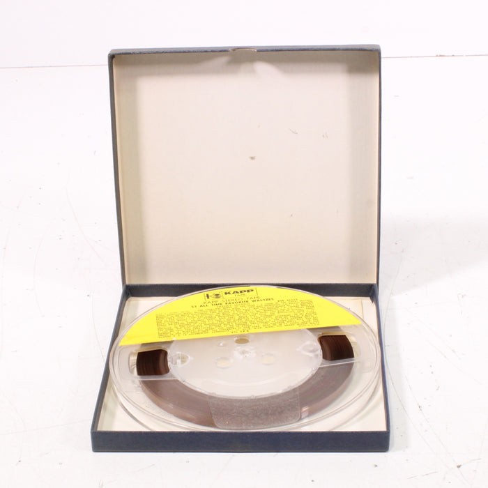 Freddy Martin 53 All-Time Favorite Waltzes Reel to Reel Tape 7" 1/4" 3¾ IPS Double Play Stereo Vintage Ballroom Music-Reel-to-Reel Tape-SpenCertified-vintage-refurbished-electronics