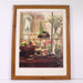 "Fruit, Wine Bottles & Flowers" Framed Still Life Kitchen Scene Print-Painting-SpenCertified-vintage-refurbished-electronics