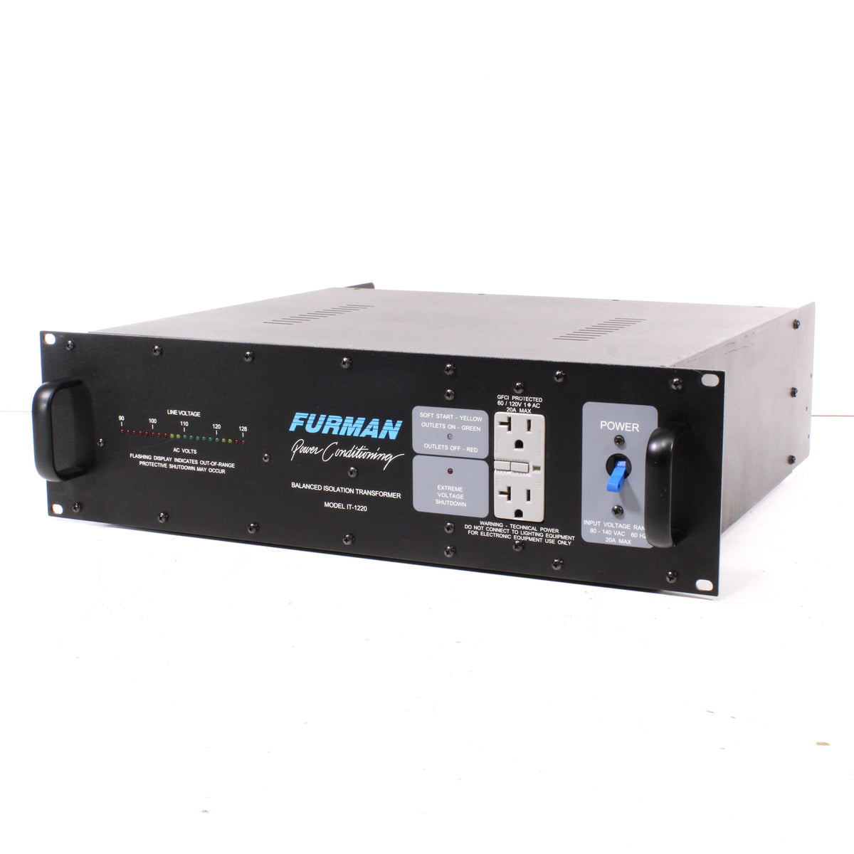 Furman IT-1220 Balanced Isolation Transformer Power Conditioner Rack M ...