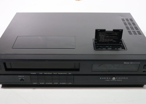 GE General Electric 1VCR6015B 4-Head VCR Video Cassette Recorder-VCRs-SpenCertified-vintage-refurbished-electronics