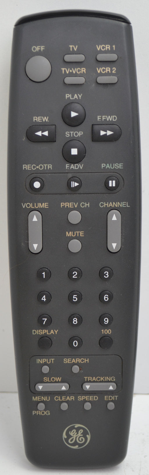 GE General Electric - VCR 1 and 2 / TV Control Center - Remote Control-Remote-SpenCertified-refurbished-vintage-electonics