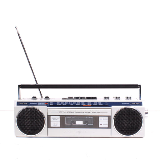 GE General Electric 3-5283B AM FM Stereo Cassette Radio Boombox (Silver)-Boombox-SpenCertified-vintage-refurbished-electronics