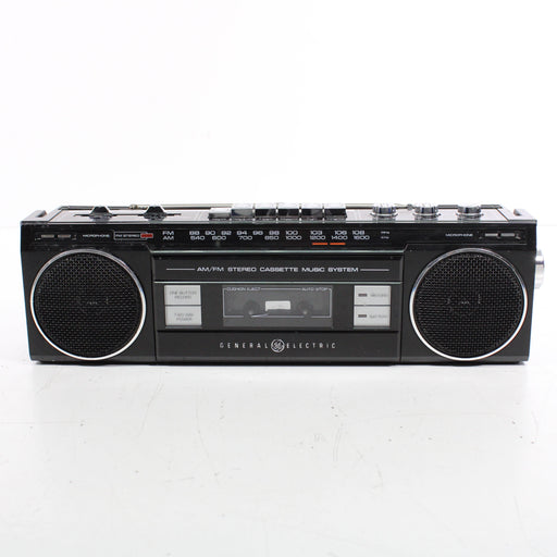 GE General Electric 3-5283B-BLK AM FM Stereo Cassette Music System-Radios-SpenCertified-vintage-refurbished-electronics