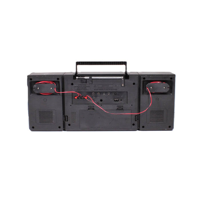 GE General Electric 3-5671A Portable Radio Dual Cassette Recorder Boombox-Radios-SpenCertified-vintage-refurbished-electronics