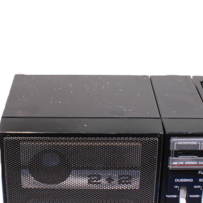 GE General Electric 3-5671A Portable Radio Dual Cassette Recorder Boombox-Radios-SpenCertified-vintage-refurbished-electronics