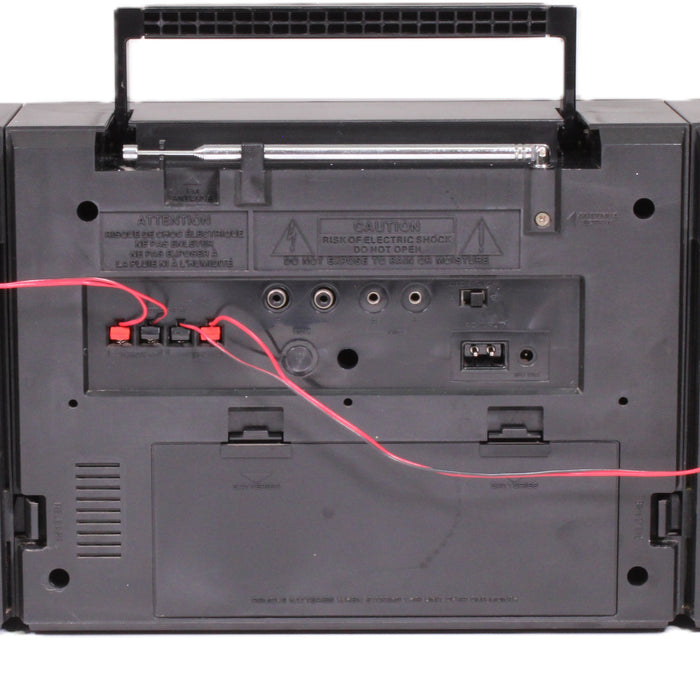 GE General Electric 3-5671A Portable Radio Dual Cassette Recorder Boombox-Radios-SpenCertified-vintage-refurbished-electronics
