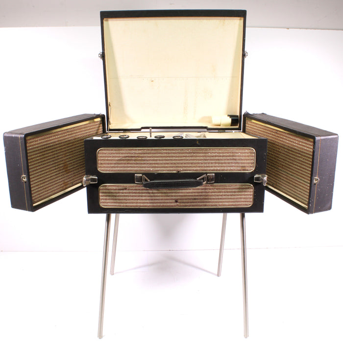 GE General Electric RP-1590A Portable 4-Tube Stereo Phono Amplifier with Record Changer (1962)-Turntables & Record Players-SpenCertified-vintage-refurbished-electronics