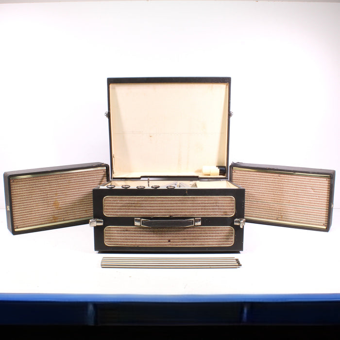 GE General Electric RP-1590A Portable 4-Tube Stereo Phono Amplifier with Record Changer (1962)-Turntables & Record Players-SpenCertified-vintage-refurbished-electronics