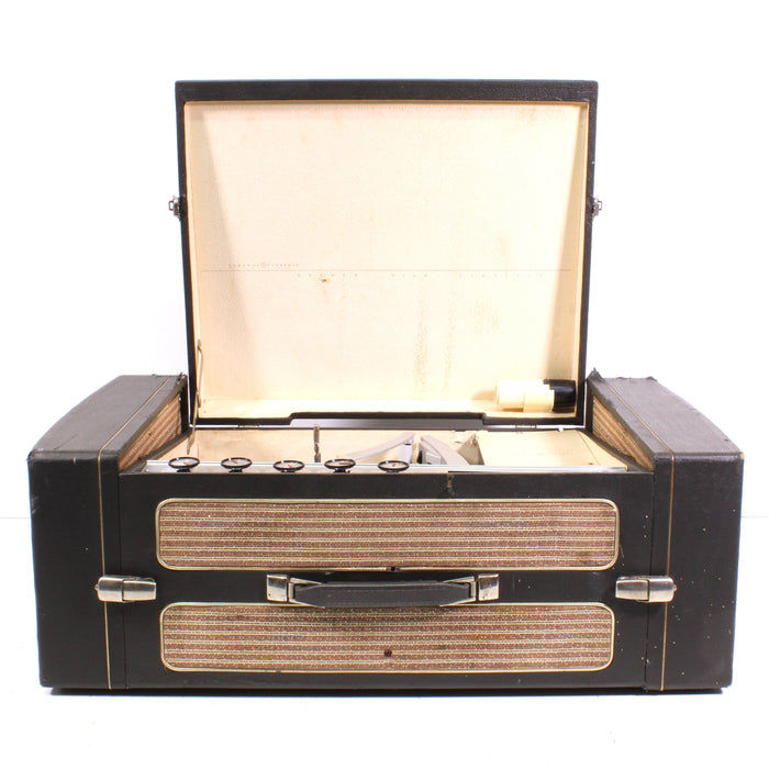 GE General Electric RP-1590A Portable 4-Tube Stereo Phono Amplifier with Record Changer (1962)-Turntables & Record Players-SpenCertified-vintage-refurbished-electronics